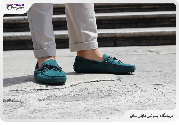 Green loafer shoes 1