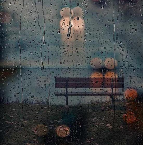 Photo of rain on glass 24