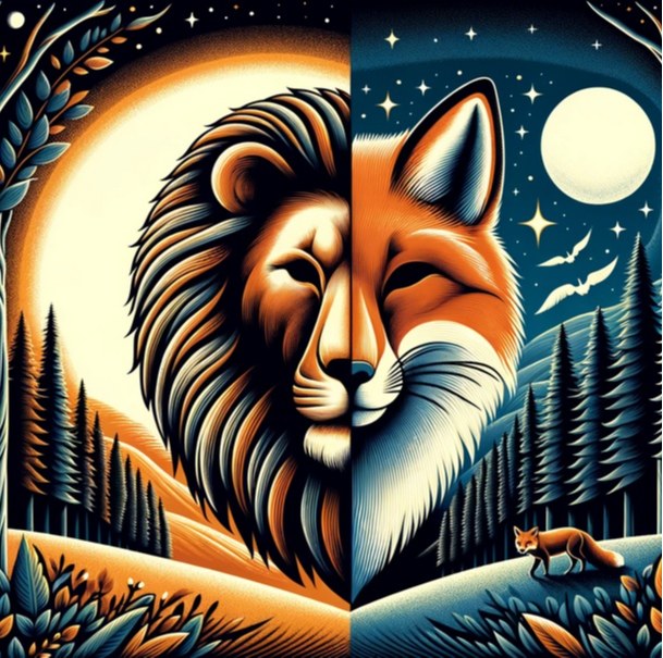 What is the meaning of the saying of a lion or a fox 3